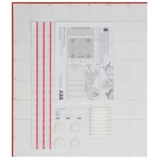 Бокс в нишу ABB Mistral41 54 модуля прозрачная дверь c клеммами IP41 1SPE007717F9998