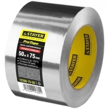 Алюминиевая лента, STAYER Professional 12268-75-50, до 120°С, 50мкм, 75мм х 50м