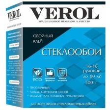 Клей обойный для стеклообоев VEROL усиленный 500г