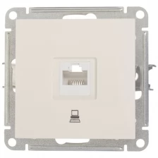 Розетка компьютерная встраиваемая Schneider Electric W59 RJ45 UTP cat 5e цвет слоновая кость